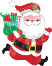 Christmas Running Santa Supershape Foil Balloon P35 3600601