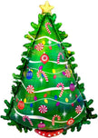Christmas Tree Green Holo Supershape Balloon P40 4042601
