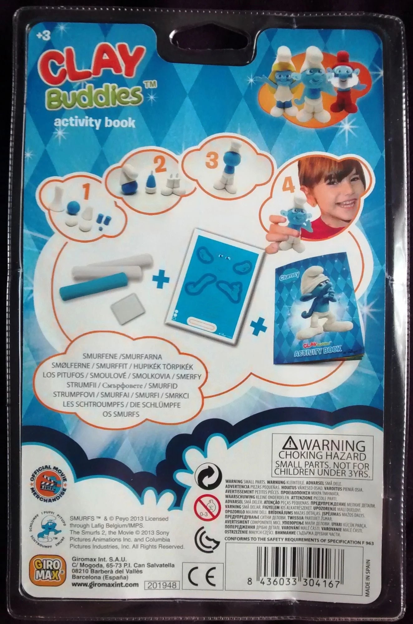 Clay Buddies The Smurfs NB909887 - Colorland Toys