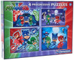 Clementoni 4 In 1 Puzzle Pj Masks, Multi-Colour, (20, 60, 100, 180 Pieces)