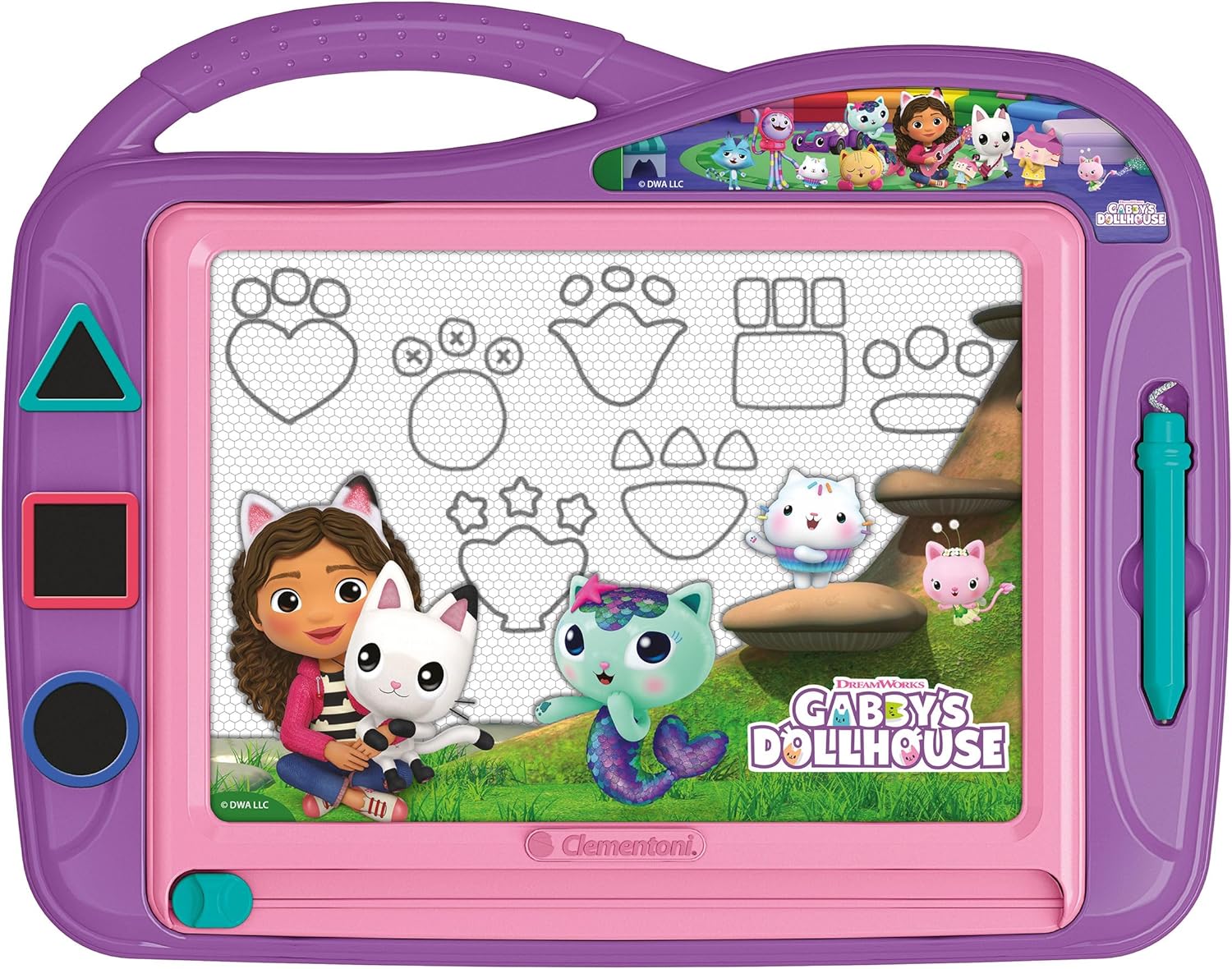 Clementoni Gabby's Dollhouse Magnetic Drawing Board 18787 - Colorland Toys