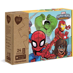 Clementoni Puzzle Maxi PFF Marvel Superheroes 24pcs 20262 - Colorland Toys