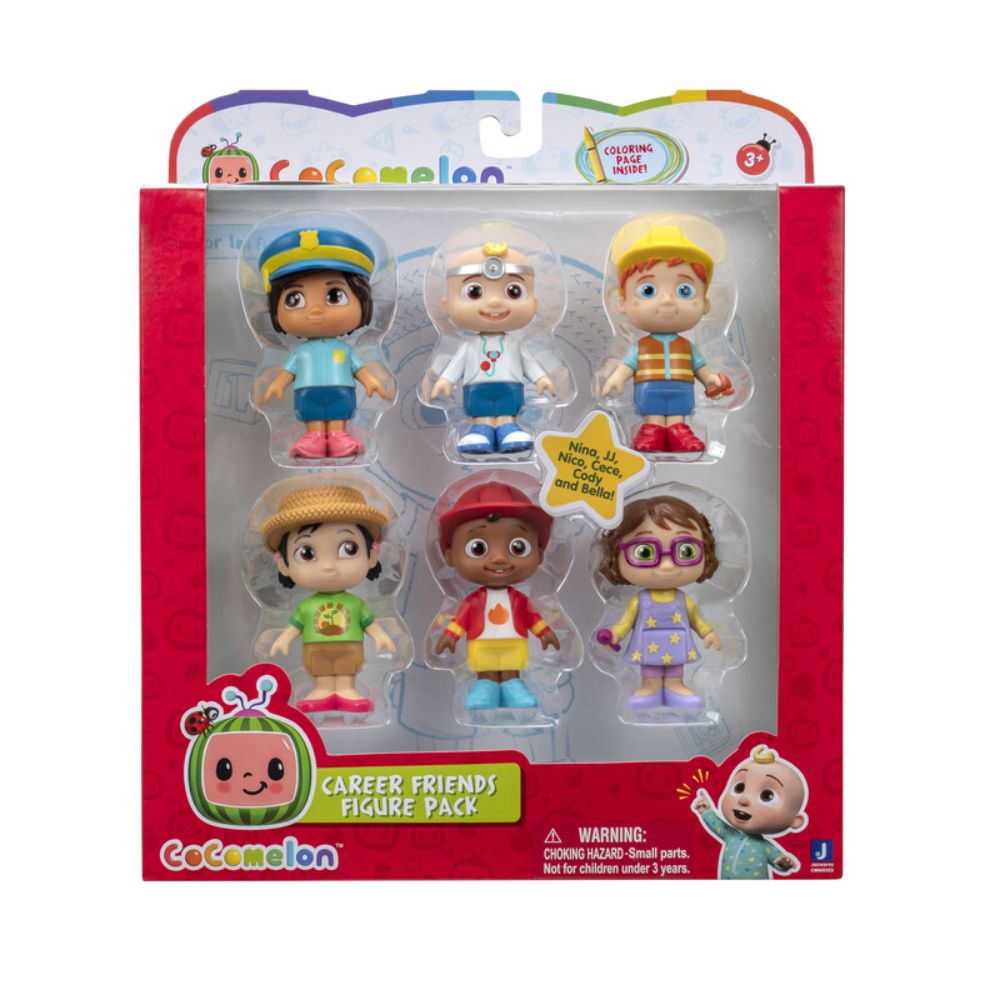 Cocomelon Career Friends Figure 6pk CMW0223 - Colorland Toys