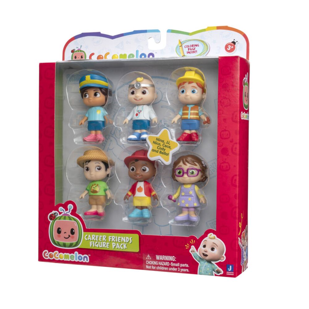 Cocomelon Career Friends Figure 6pk CMW0223 - Colorland Toys