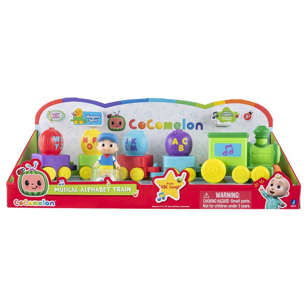 Cocomelon Deluxe Vehicle Musical Alphabet Train CMW0179 - Colorland Toys