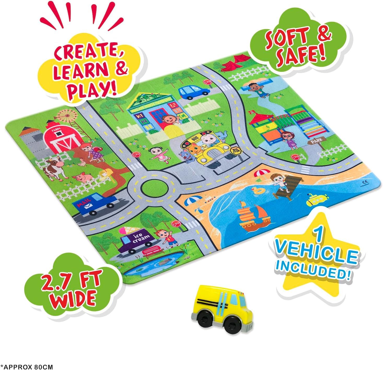 Cocomelon Felt Matt Set - Colorland Toys