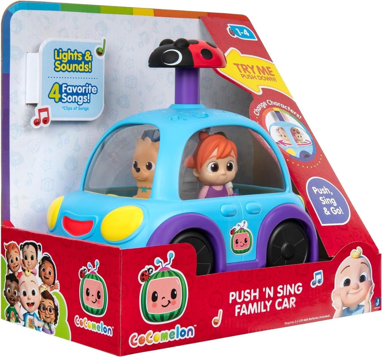 Cocomelon Push And Sing Family Car CMW0507 - Colorland Toys