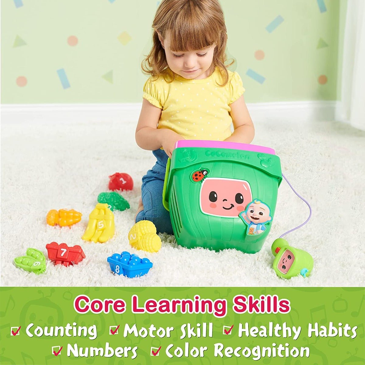 Cocomelon Veggie Fun Learning Basket 96199 - Colorland Toys