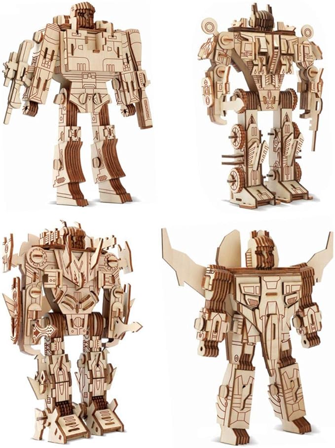 Cocoon 3D Wooden Puzzle Robot - IV HG - D035 - Colorland Toys