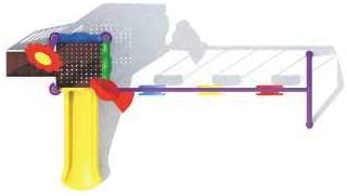 مجموعة معدات ألعاب خارجية 4 في 1 بتصميم حديث من Colorland Toys — image 2