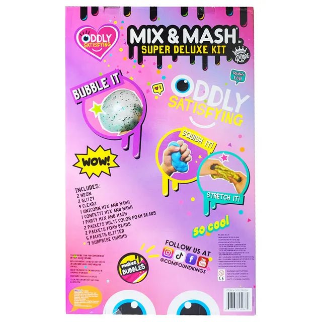 Compound Kings Mix & Mash Mega Deluxe Kit – Sensory Slime Set with Glitter, Foam Beads & 3D Glasses — image 2