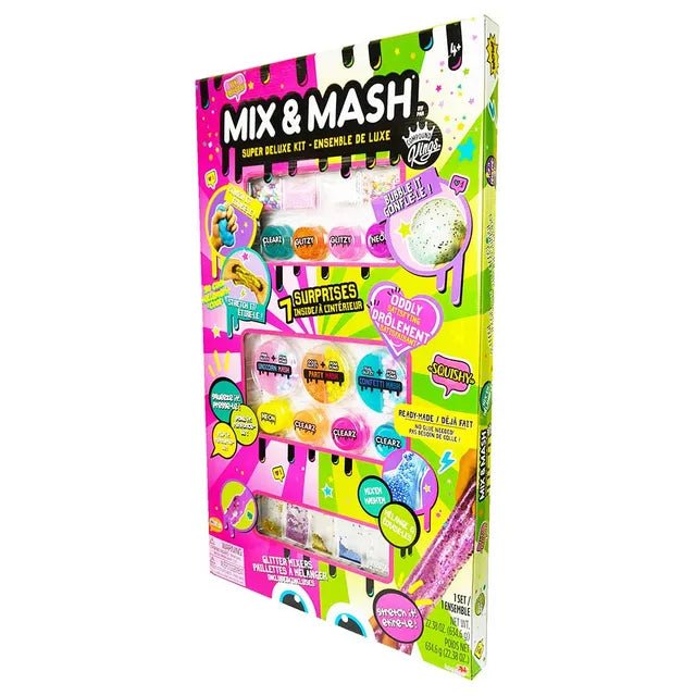 Compound Kings Mix & Mash Mega Deluxe Kit – Sensory Slime Set with Glitter, Foam Beads & 3D Glasses — image 3