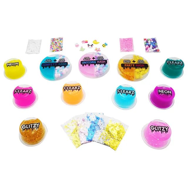 Compound Kings Mix & Mash Mega Deluxe Kit – Sensory Slime Set with Glitter, Foam Beads & 3D Glasses — image 4