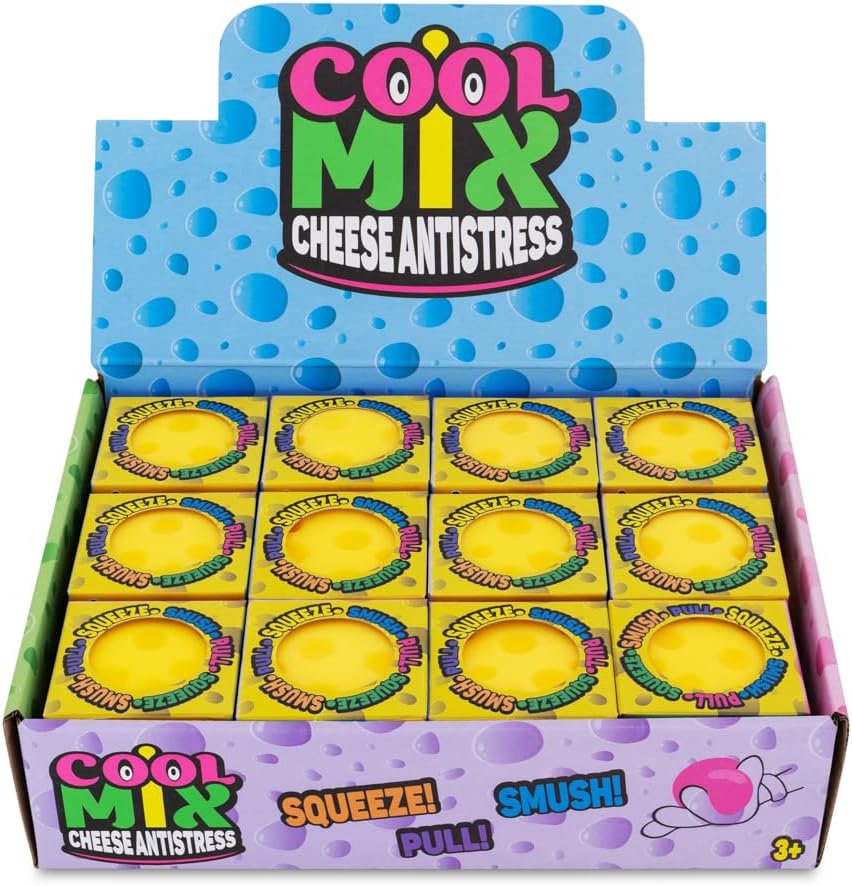 Cool Mix Cheese Cube 6cm Asstd AS-T23823 - Colorland Toys