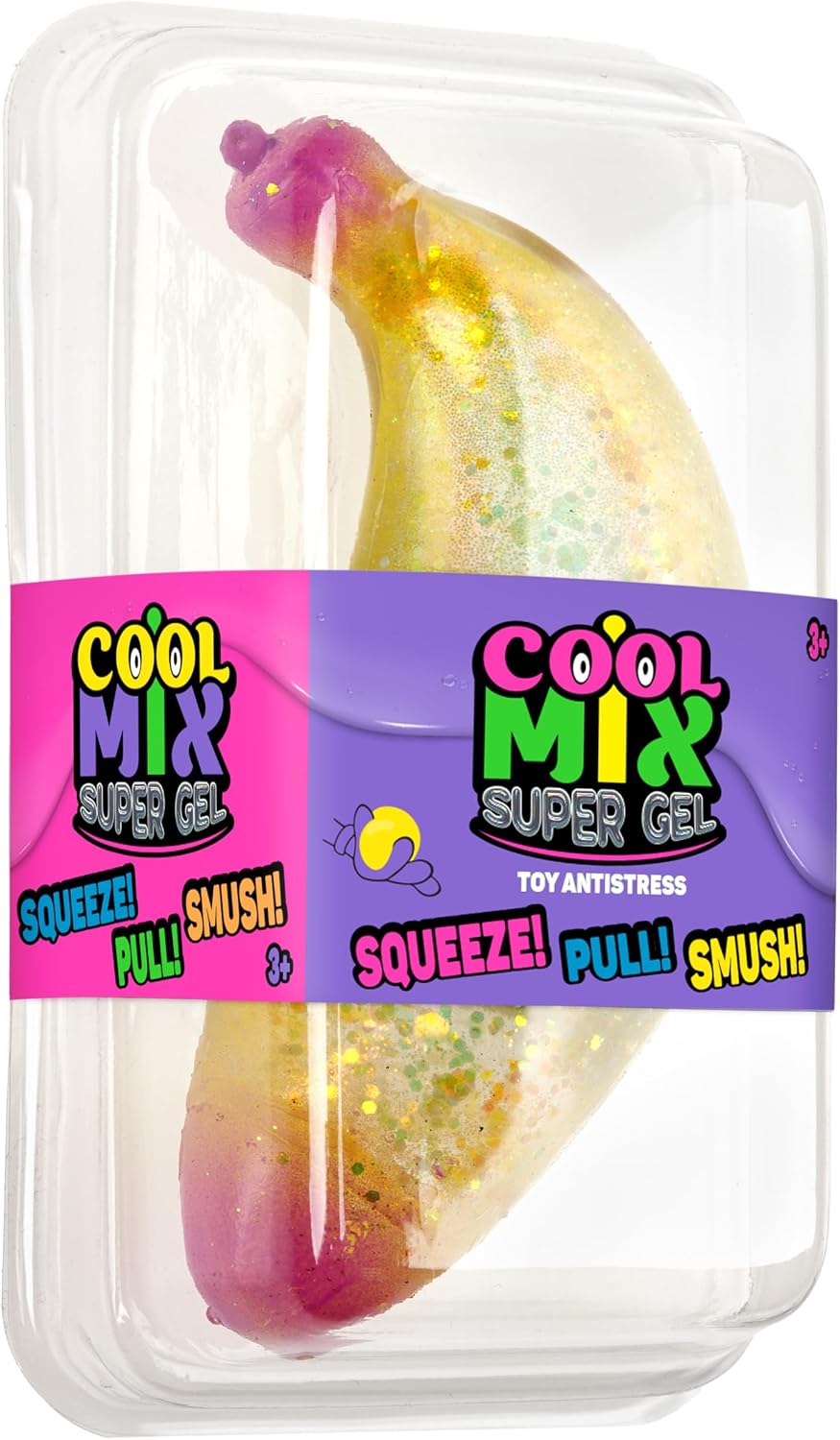 Cool Mix Supergel Banana 11cm Asstd. AS-T24591 - Colorland Toys