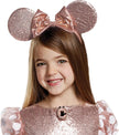 Costume Child Disney Minnie Rose Gold Deluxe Dress-Up Size 4-6 S 15701L