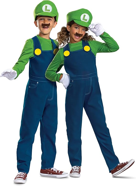Costume Child Luigi Elevated Dress Up S 4-6 — image 1
