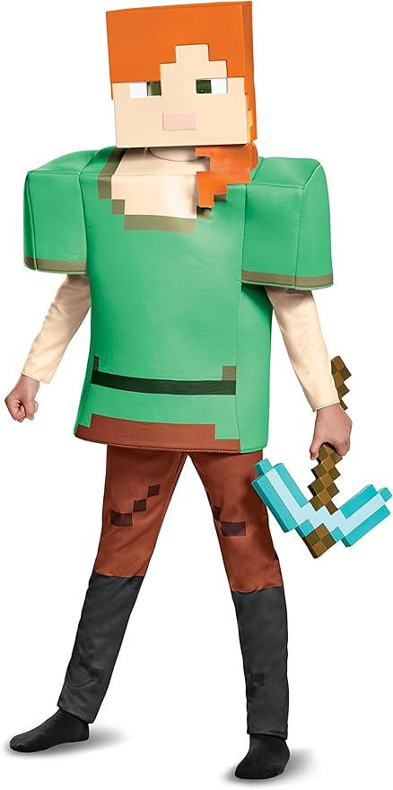 Costume Child Minecraft Alex Deluxe Dress Up 4-6 — image 3