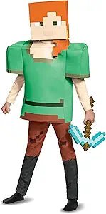 Costume Child Minecraft Alex Deluxe Dress Up 7-8 — image 1