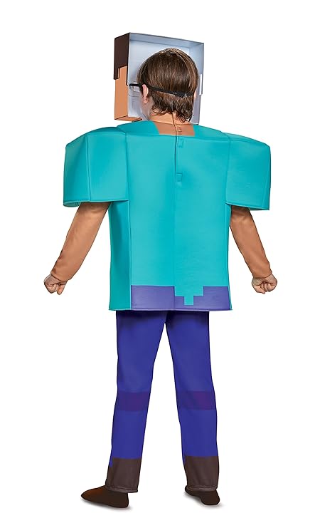 Costume Child Minecraft Steve Deluxe Dress Up 4-6 — image 8