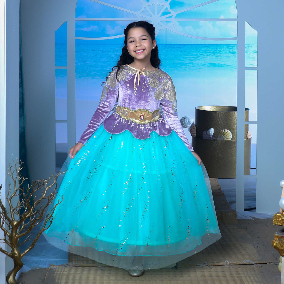 Costume Golden Princess Ariel Prestige Dress-Up S 5-6 — image 1