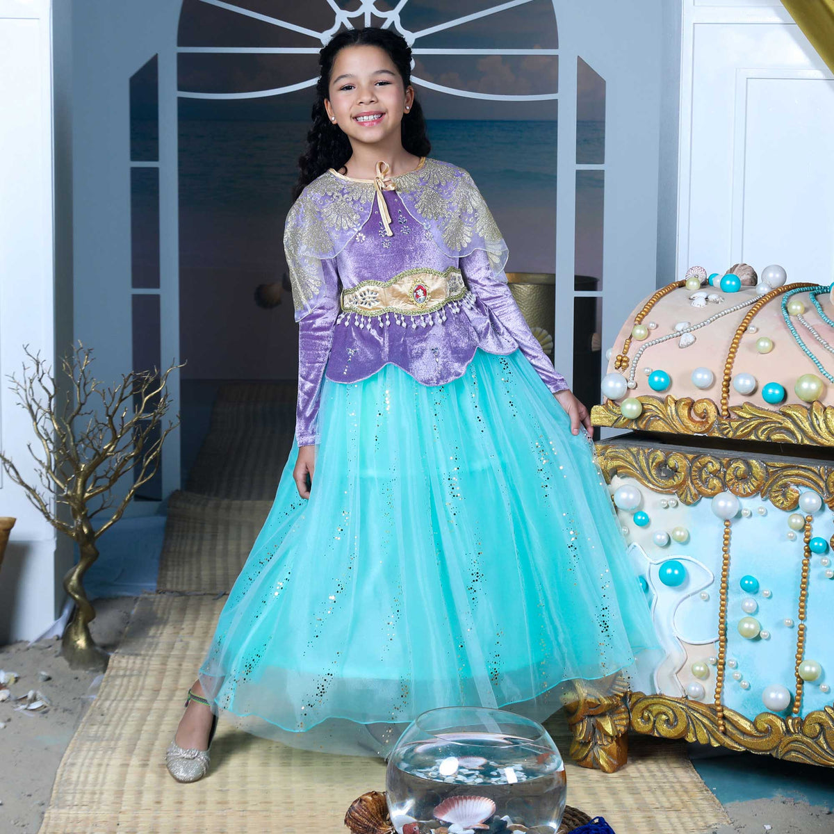 Costume Golden Princess Ariel Prestige Dress-Up S 5-6 — image 2