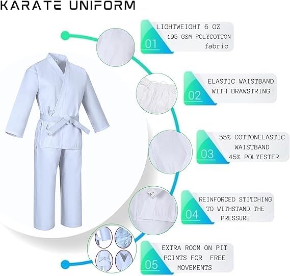 Costume Karate 6 8 - 9 - Colorland Toys