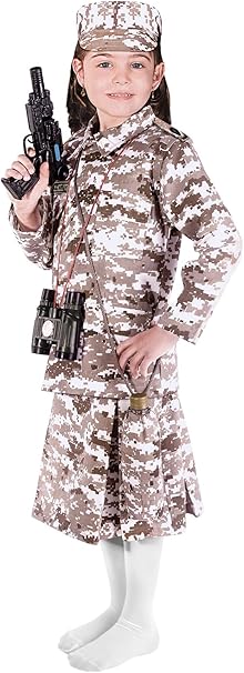 Costume Military Girl 461 10 - 11 - Colorland Toys