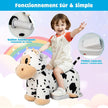 COSTWAY Cow Plush Ride-On Car for Children 3+ with Music