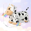 COSTWAY Cow Plush Ride-On Car for Children 3+ with Music
