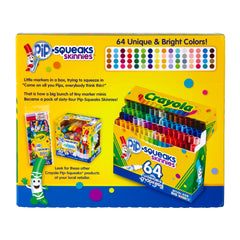 Crayola Pip-Squeaks Skinnies Washable Markers 64pcs 58-8764