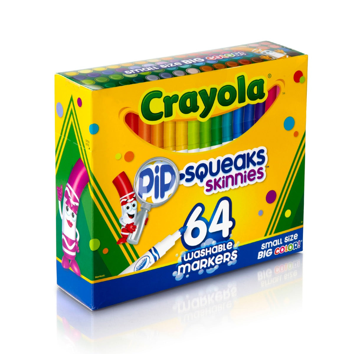 Crayola Pip-Squeaks Skinnies Washable Markers 64pcs 58-8764