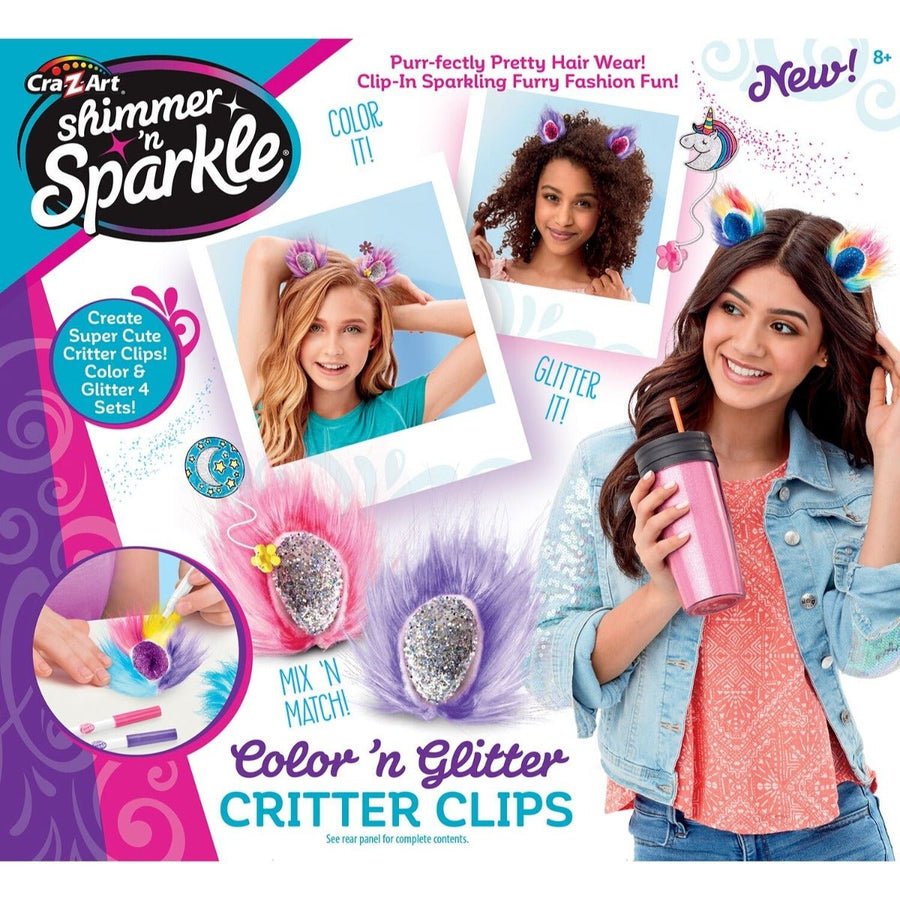 Cra Z Art Shimmer N Sparkle Color N Gem Critter Clips — image 1
