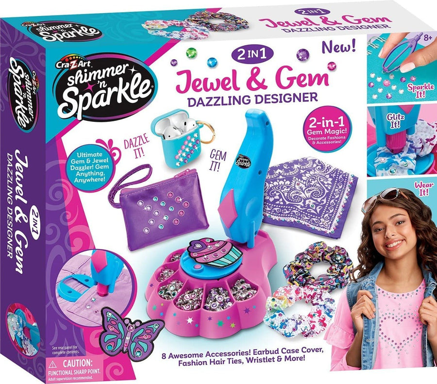 Cra-Z-Art Shimmer n Sparkle Jewel and Gem Craft Design 17990