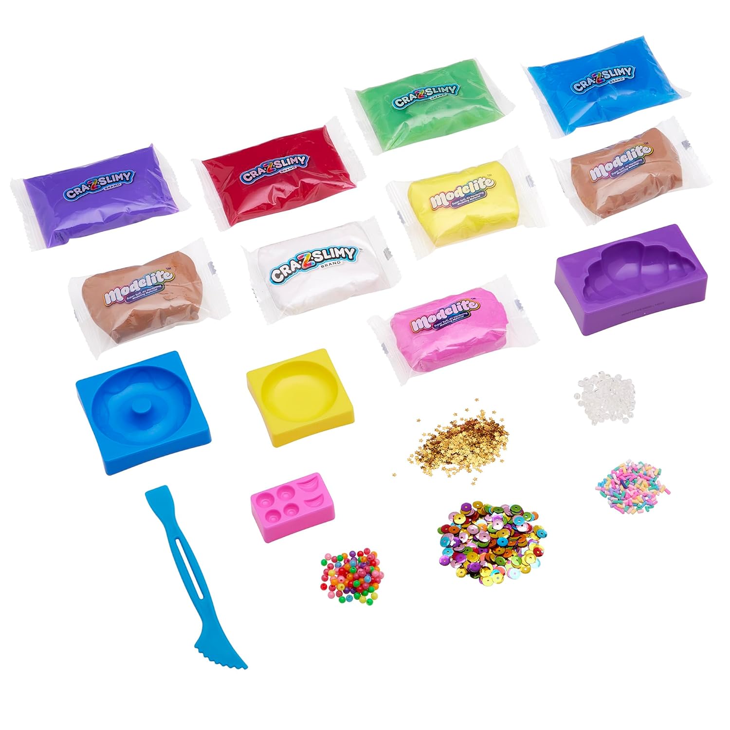 CRA-Z-Slimy Dessert Slime Kit — DIY Pastry Slime Set with Molds, Confetti & Sprinkles - Colorland Toys