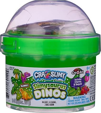 Cra-Z-Slimy Fun Dome Topper Jars - Slimysaurus Dino — image 1