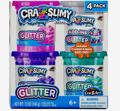 Cra - Z - Slimy Glitter 4pk CA - 60021 - Colorland Toys