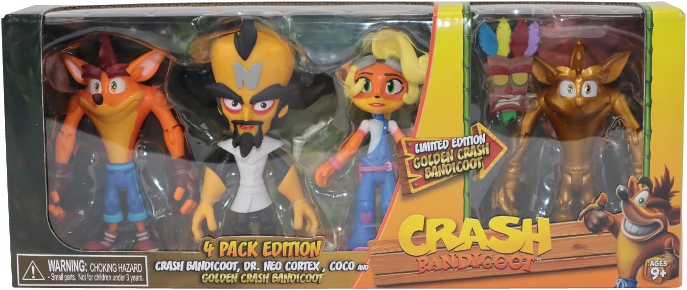 Crash Bandicoot Action Figures Pack of 4 21525 - Colorland Toys