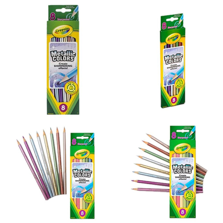 Crayola 8 Metallic Colored Pencils 68-3708 — image 4