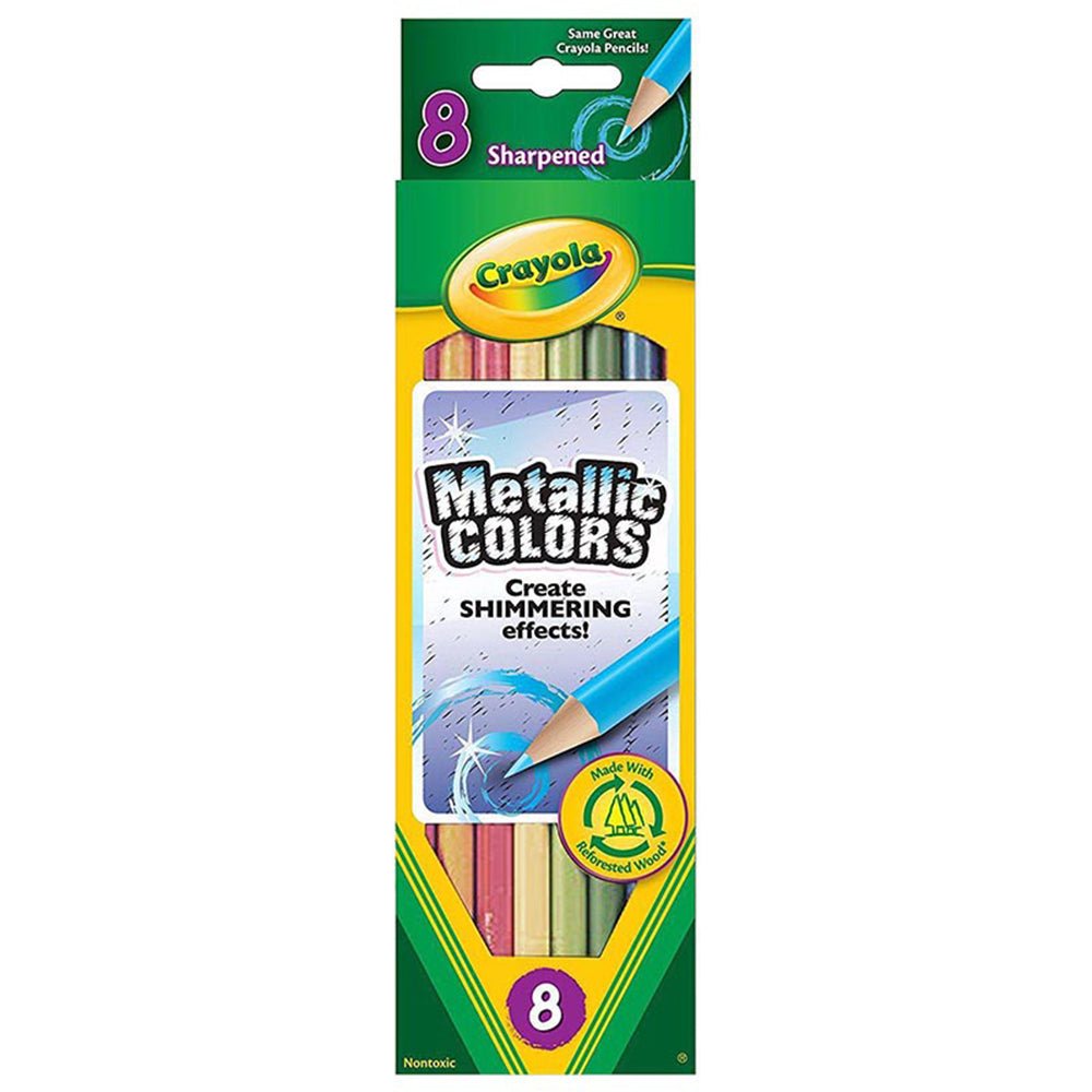 Crayola 8 Metallic Colored Pencils 68-3708 — image 1