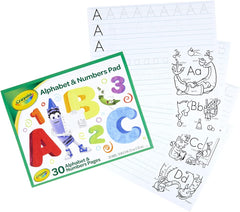Crayola Alphabet & Numbers Pad 30sheets CY99 - 3406 - Colorland Toys