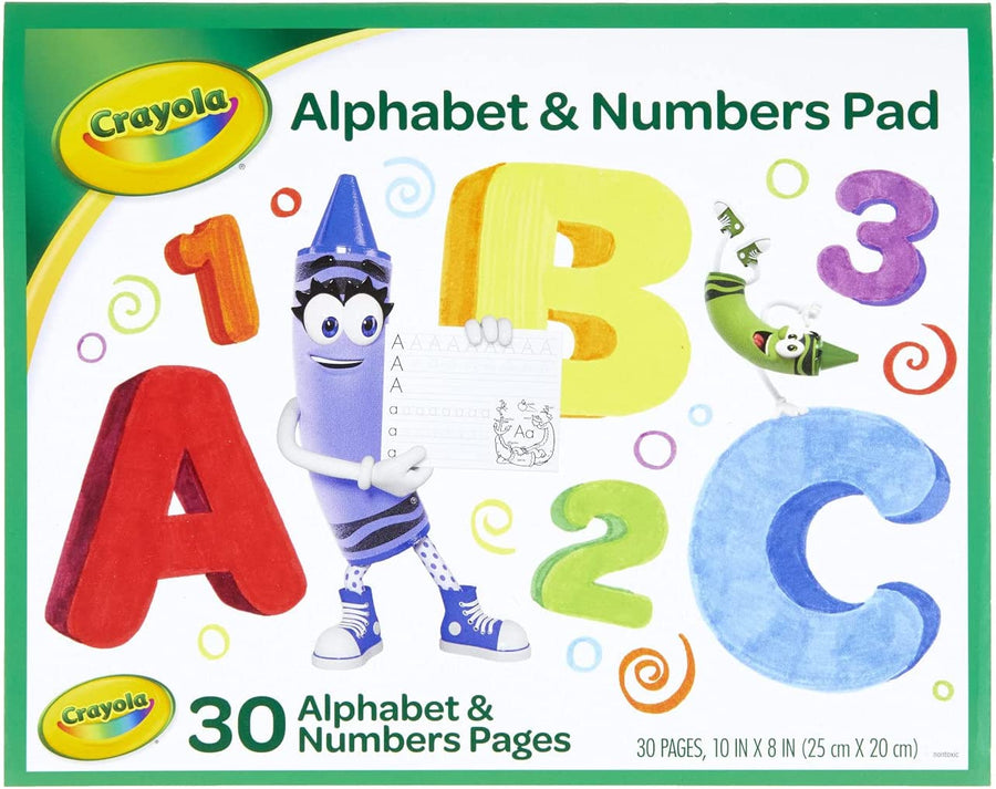 Crayola Alphabet & Numbers Pad 30sheets CY99-3406