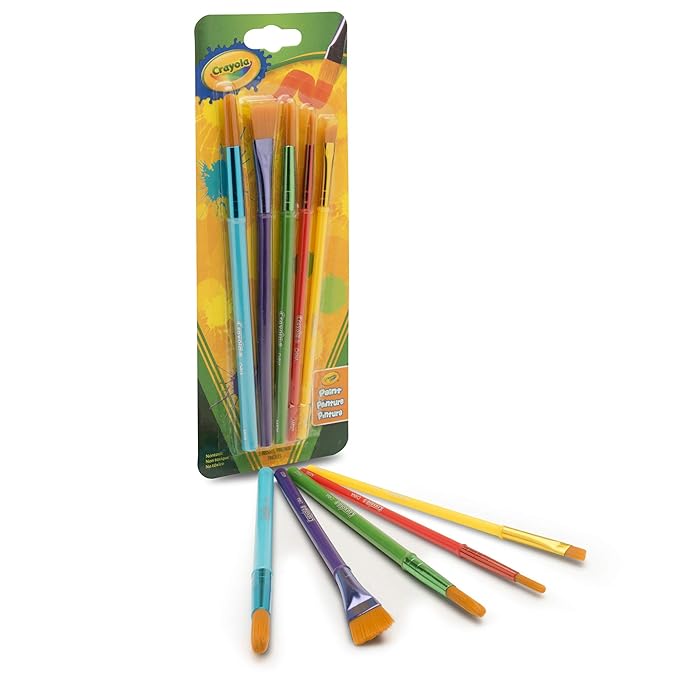 Crayola Art & Craft Brushes-5/Pkg 05-3506 — image 1