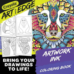 Crayola Art With Edge Animal Ink Doodle Activity Book CY04 - 0593 - Colorland Toys