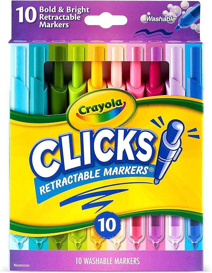 Crayola Clicks Retractable Markers - Bold Marker Point CY58 - 8373 - Colorland Toys