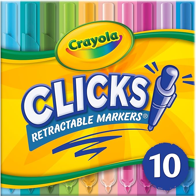 Crayola Clicks Retractable Markers - Bold Marker Point CY58 - 8373 - Colorland Toys