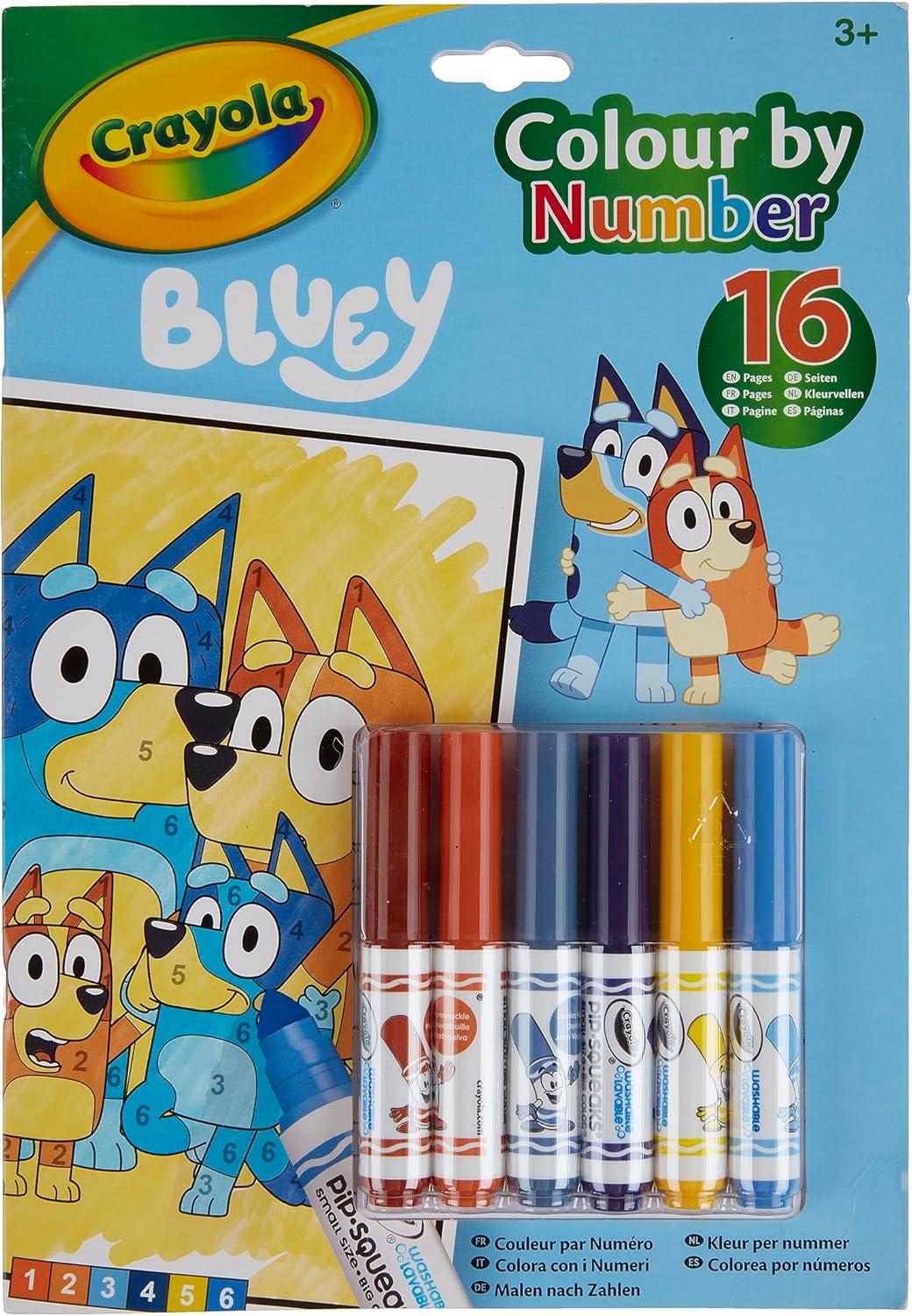 Crayola Color By Number Pad Bluey CY04 - 2776G - Colorland Toys