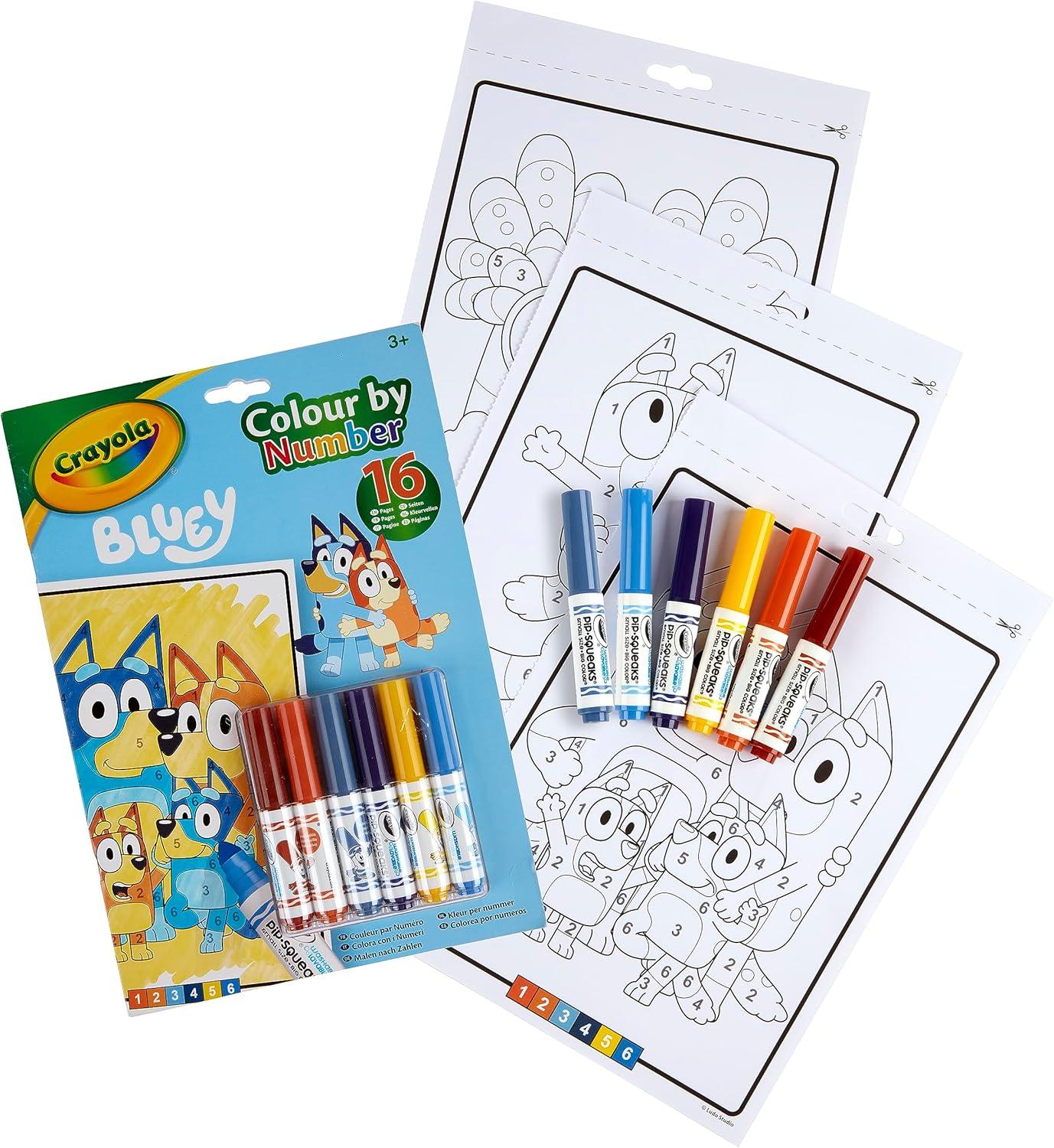 Crayola Color By Number Pad Bluey CY04 - 2776G - Colorland Toys