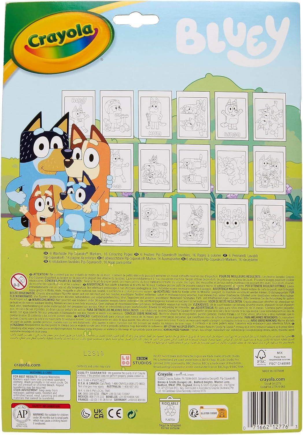 Crayola Color By Number Pad Bluey CY04 - 2776G - Colorland Toys