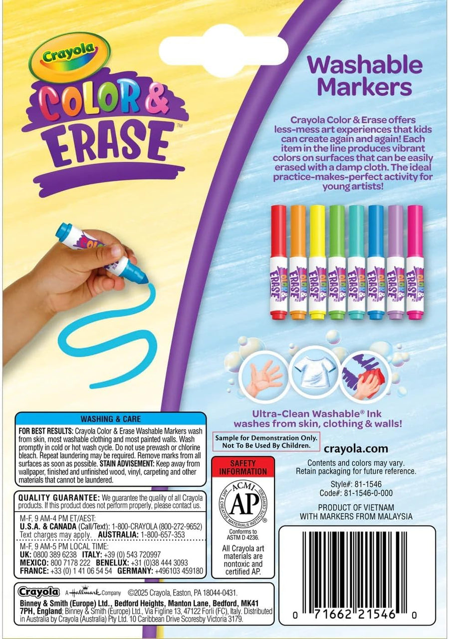 Crayola Color & Erase 8ct Markers CY81-1546 — image 2
